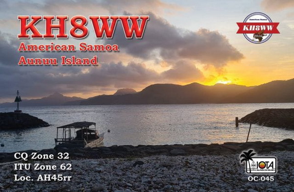QSL KH8WW